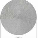 AHHFSMEI Round Placemats Set of 6 Heat Resistant Washable Non-Slip Woven Braided Table Mats for Dining Table Kitchen & Home Decor (Grey B)