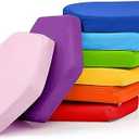 Juexica 8 Pcs Extra Thick Flexible Seating Floor Cushions Assorted Colored Floor Pillow Classroom Seat Cushions Soft Classroom Seating for Kids Learning Sitting Daycare School Chair, Hexagon