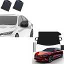 EcoNour Medium Windshield Cover + Side Mirror Covers | Ultimate Winter Protection for Cars, SUVs, and Trucks