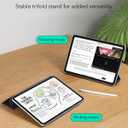 ESR for iPad Pro 11 Inch Case (M5/M4) 2025/2024, Strong Magnetic Attachment, Slim Trifold Stand Case, Supports Pencil Pro and Pencil(USB-C), Tough Protection, Auto Sleep/Wake, Rebound Series, Black