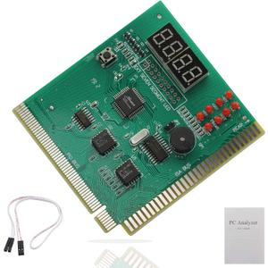 PC Diagnostic 4-Digit Card,Module Board Test & Measuring Module PC Computer Mother Board Debug Post Card Analyzer PCI Motherboard Tester Diagnostics Display for Desktop PC