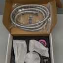 Handheld Toilet Bidet Sprayer, Water Pressure Adjustable Sprayer with Hose and 7/8 "T-Valve, Jet Spray and Soft Spray, for Toilet, Bidet, Shower etc., Stainless Steel, Silver