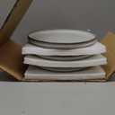 famiware Star 7.5" Pasta Bowls Set, Salad Bowl Set of 6, Double Reactive Glaze, Stackable, Perfect for Your Friend for Housewarming, Thanksgiving, Christmas, Smoky Blue