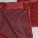 Red Velvet Curtains Elegant Grommet Curtains Thermal Insulated Soundproof Room Darkening Curtains/Drapes for Classical Living Room Bedroom Decor 52 x 72 Inch Set of 2
