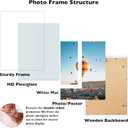 JCJMY 20x28 Picture Frame with 16x24 Mat, Display Photo 16x24 with Mat or 20 x 28 Without Mat, Wall Hanging Large 20 by 28 Poster Frame with Plexiglass, White