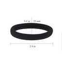 2 x 20 PCS Large Hair Ties for Thick Hair Black Hair Bands for Women Men and Girls No Damage Stretchy Ponytail Holders for Braids (5 cm in Diameter, 1 cm in Width)