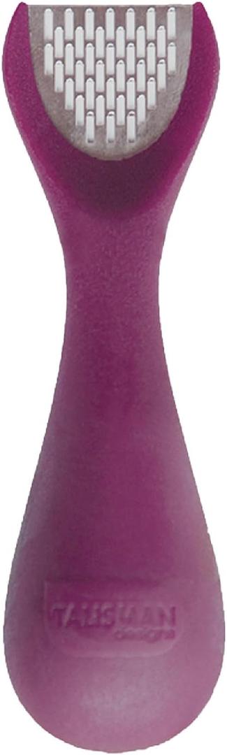 Talisman Designs 3-in-1 Ginger Peeler | Grater & Sliver | Grate Ginger, Garlic, Turmeric & Nutmeg | Easy to Use Kitchen Utensil Tool | Stainless Steel Hand Held Grater