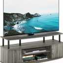 Furinno JAYA Large Entertainment Stand for TV Up to 55 Inch, French Oak Grey/Black