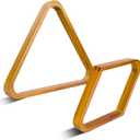 Solid Wood Billiard 8-Ball Triangle / 9-Ball Diamond Pool Ball Racks for 2-1/4" Pool Balls, Pool Table Accessories (Oak)