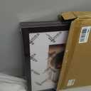 FinalFind 16x20 Picture Frame with Mat for 11x14 Set of 3, Drak Brown Wood Grain 16x20 Frames for Horizontal & Vertical Wall Mounting (3 Pack,Walnut)