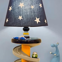 HERBESTBAY Table Lamp, Adorable 14 Inch Racing Road Style Kids Desk Lamp, Car Bedside Lamp Ideal for Children's Bedroom Decor, Includes LED Bulb, speed track, HBLFL905