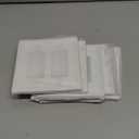 2-Gang Screwless Decorator Wall Plates, Child Safe Standard Size Outlet Cover, Unbreakable Polycarbonate Thermoplastic, Glossy White,5 Pack,UL Listed