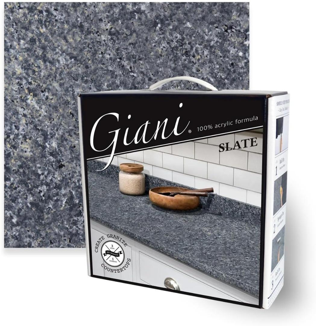 Giani Granite Countertop Paint Kit 2.0-100% Acrylic (Slate)