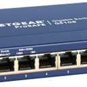 NETGEAR 8-Port Gigabit Ethernet Unmanaged Switch (GS108) - Desktop or Wall Mount, and Limited Lifetime Protection