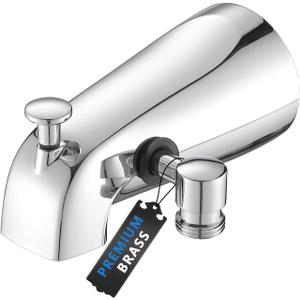 PROOX All Metal Tub Spout with Diverter Chrome, Diverter Tub Spout for Hand Shower