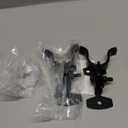 HILLMASTER 1-3/8" Flat Back Wall Mount Chain Link Fork Latch, Black Gate Fork Latch with Padlock Hole,Fence Latch Lock with Screws,Bolts,Gate Hardware Gate Latches for Outdoor Wooden Gates,2 PCS