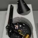 Adjustable Reading Floor Lamp,360°Rotatable Shade,3CCT LED Bulb Include,Black