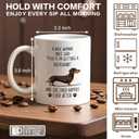 A Wise Woman Once Said Coffee Mug, Humor Dachshund Theme Mug for Milk Tea, Christmas Birthday Gifts for Corgi Lover Aunt Niece Sister BFF Women, Retirement Gifts for Dog Mom Boss Coworker, size in diameter: 3.25"