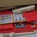 Kids Kitchen Playset Set, 63PCS Pretend Play Kitchen Toys for Toddlers, Cooking Stove with Steam Sound Light, Play Sink with Manual Faucet, Play Food Accessories Gift for Girls, 33H Red