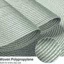 FunWheat Round Braided Placemats Set of 6 Place Mats for Dining Tables Woven Washable Non-Slip Table mats 15 inch(Fog Green, 6pcs)