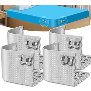 Bed Sheet Holders, Fitted Sheet Straps Holder Bed Sheet Clips Mattress Straps Sheet Corner Holder Fasteners Stay Lock, Keep Sheets Firm & Tight in Place Heavy Duty Silicone-Grey, 4 Packs Bed Sheet Holders, Fitted Sheet Straps Holder Bed Sheet Clips Mattress Straps Sheet Corner Holder Fasteners Stay Lock, Keep Sheets Firm & Tight in Place Heavy Duty Silicone-Grey, 4 Packs
