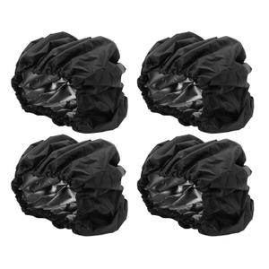 4 Pcs/Set Stroller Wheel Covers Black Wheelchair Tire Protector for Child Kid Baby Stroller Jogger Wheels Covers(L)