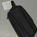 Conair Travel Toiletry Bag – Durable Fabric Lined Organizer with Zippered Top, Front Pocket, Ideal for Toiletries, Makeup & Personal Items, Black