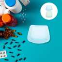 Unomor 2Pcs Reusable Silicone Pill Bags for Travel Transparent Pill Organizer with Open Design Resealable Storage Pouches for Medication