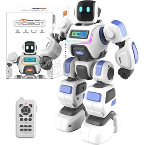 iKumar RC Robot for Kids Programmable Robot Toy with Microphone, Dancing, Singing, Programming & LED Eyes | STEM Learning Toy for Boys & Girls Ages 3-10 | Birthday
