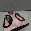 EcoBark Floral Dog Harness - Soft Luxury Step in Dog Harnesses in Floral Pattern - Safe & Secure Dog Halter Vest Wrap, S, French Floral Pink