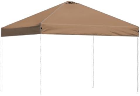 Canopy Replacement Top Outdoor only Suitable for Top Width 118x118 inches Straight Leg Without Central Pole and Side Extensions Pop up Tent, Dark Brown