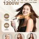7 in 1 High-Speed Hair Dryer Brush, 110,000 RPM Air Styler for Automatic Air Curling, Negative Ionic Hot Air Brush Set for Fast Drying, Volumizing & Frizz Control, Heat Protection Multi-Styler
