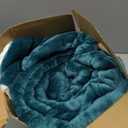 Bedsure GentleSoft Sherpa Fleece Throw Blanket for Couch, Non-Heated, Thick and Warm Throw for Women and Men, Soft Fuzzy Plush Blanket for Winter, Room Home Decor Gifts, Forest Green, 50x60 Inches