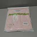 PRETTYGARDEN Women's Lace Long Sleeve Button Down Blouse (Pink, M)