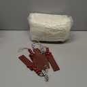 Doitory Christmas Stockings 18 Inches,Long Knitted Stocking with Name Tags, Christmas Decoration Hanging Stockings Fireplace Xmas Tree Ornaments for Home Family, 6p-white-gj