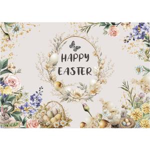 7X5FT Eggs Bunny Easter Party Backdrop Hunt Game Party Decorations Spring Photo Booth Props DH-1100