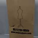 Adjustable Female Pinnable Mannequin Torso with Tripod Base for Display (White)