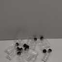 AOZITA 12 Pack, 2 oz Small Clear Glass Bottles w/Lid & 3 Funnels - 60ml Boston Shot Bottles for Health, Immunity, Potion, Wellness, Sample, Ginger, Juice - Mini Personal Care & Beauty Travel Bottle