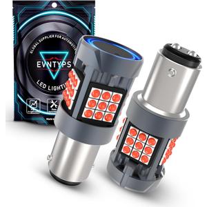 CANBUS 1157 LED Tail Light Bulb with Built-in Resistor 2357 Brake Light Bulb Red CANBUS Error Free,2057 7528 7507 BAY15D Brilliant Red LED Lights Replacement for Rear Tail Stop Lights(2pcs)