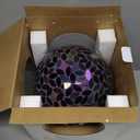 Evergreen Garden Gazing Ball in Purple Iridescent Design Everyday Decor for Homes Gardens and Yards