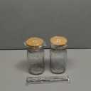 MEM WORLDSHOP Reusable Glass Cups With Lids and Straws - (2 Pack) - Wide Mouth 32 oz Mason Drinking Jars with Reusable Bamboo Lids & Stainless Steel Straws for Iced Coffee, Smoothie, Milkshake, Tea