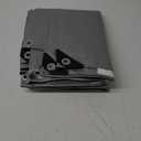 TARPAL 6x8 Feet Tarps Silver 10.5Mil Multipurpose Protective Cover Heavy Duty Tarp Waterproof, Snow or UV Protection, Durable Reinforced Edges