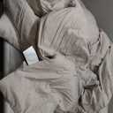 Comforter Full Size for Girls Boys Teens Linen Grey, 3pcs (1 Gray Comforter & 2 Pillowcases) Lightweight Dorm Bedding Full Size