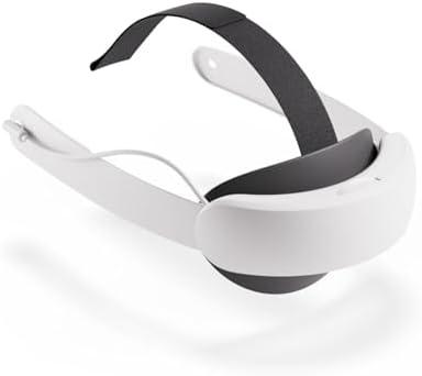 Meta Quest Elite Strap with Battery — Works with Meta Quest 3/3S — Up to 2 Extra Hours Playtime — Premium Comfort and Weight Distribution — Adjustable, Ergonomic Fit
