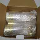 N9R 30PCS Plastic Wine Glasses with Gold Rim, 6 Oz Plastic Wine glasses with Stem, Disposable Wine Cups Reusable Suitable for Party Wedding Birthday