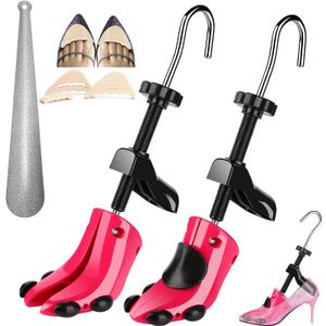 JJDPARTS Shoe Stretcher, Pair 4-Way Shoe Expander Widener Shoe Tree Extender for Women Men (High Heel for Women Us Size 4-10(rose))