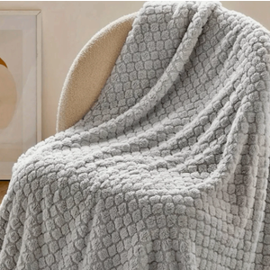 Bedsure Grey Diamond Jacquard Super Cozy Soft Throw Blanket 50" x 60"