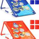 A11N SPORTS Floating Pool Cornhole Set, Heavy-Duty PVC Water Cornhole Game for Adults & Kids, Includes Unsinkable Bean Bags & Target, Summer Swimming Pool Toys & Backyard Lawn Games for Parties