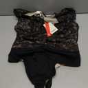 Popilush Lace Body Suits Women - Tank Top Thong Shapewear Tummy Control Going Out Tops Deep V Neck BodySuit, Black, Size L
