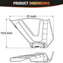deawater 631-07619 Side Discharge Chute Assembly Replacement for Cub Cadet MTD Lawn Mowers ZT1 ZT2 ZTS Ultima Zero Turn & XT1 XT2 Lawn Tractors, 50" 54" Fabricated Decks, Replace 631-07619A